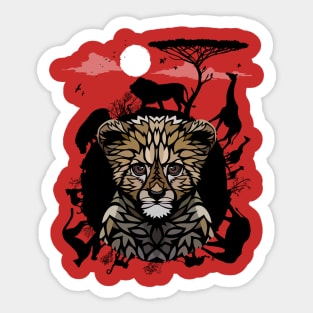 Gepard in Africa Sticker